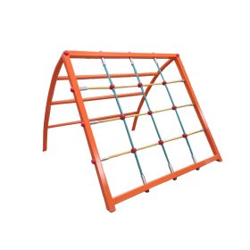 Zakrivljena vrtićka penjalica sa mrežom za penjanje