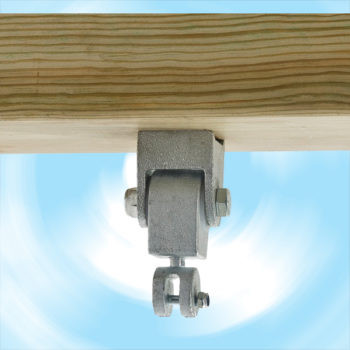 Premium držač za ljuljašku 160 mm – sa oblogom, galvanizovan